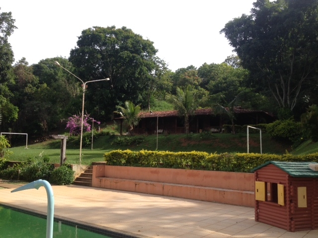 Campo de futebol em sítio para eventos e hospedagem em BH